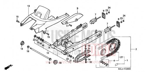 BRAS OSCILLANT CBR600FW de 1998